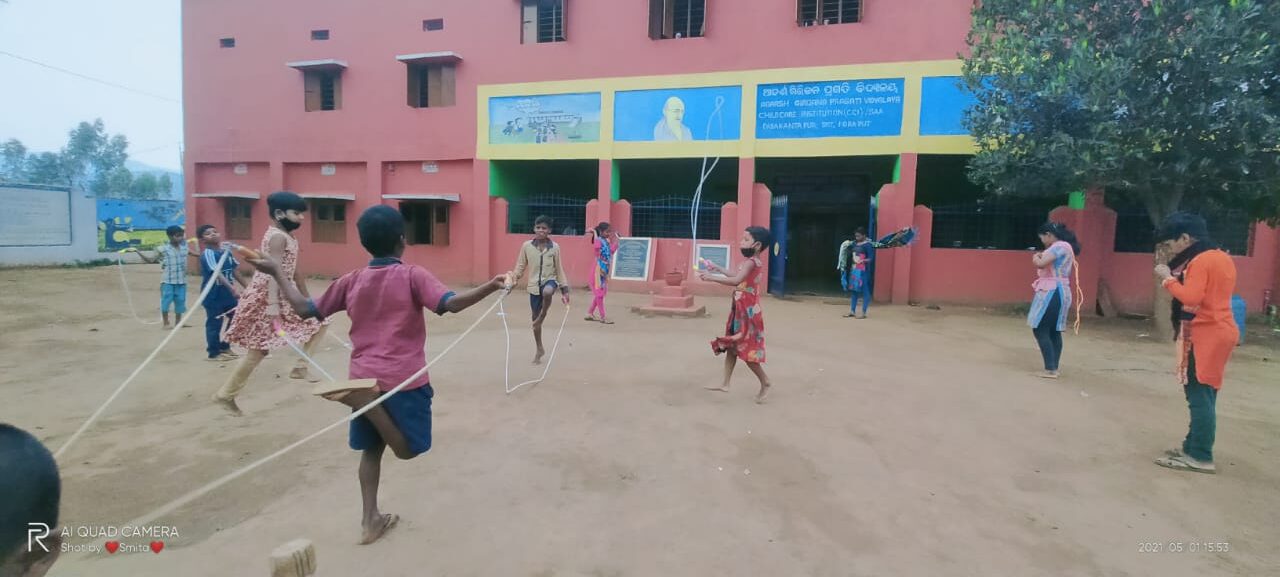 Children are enjoying Game